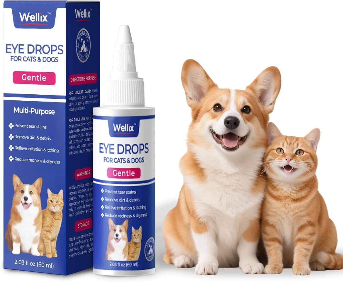 Wellix PET Dog Eye Drops for Dogs & Cats