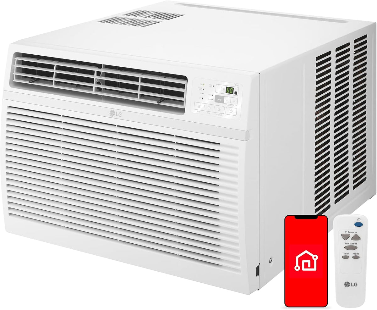 Window Air Conditioners [2023] Remote Control, LG 10000 BTU. White LW1017ERSM1