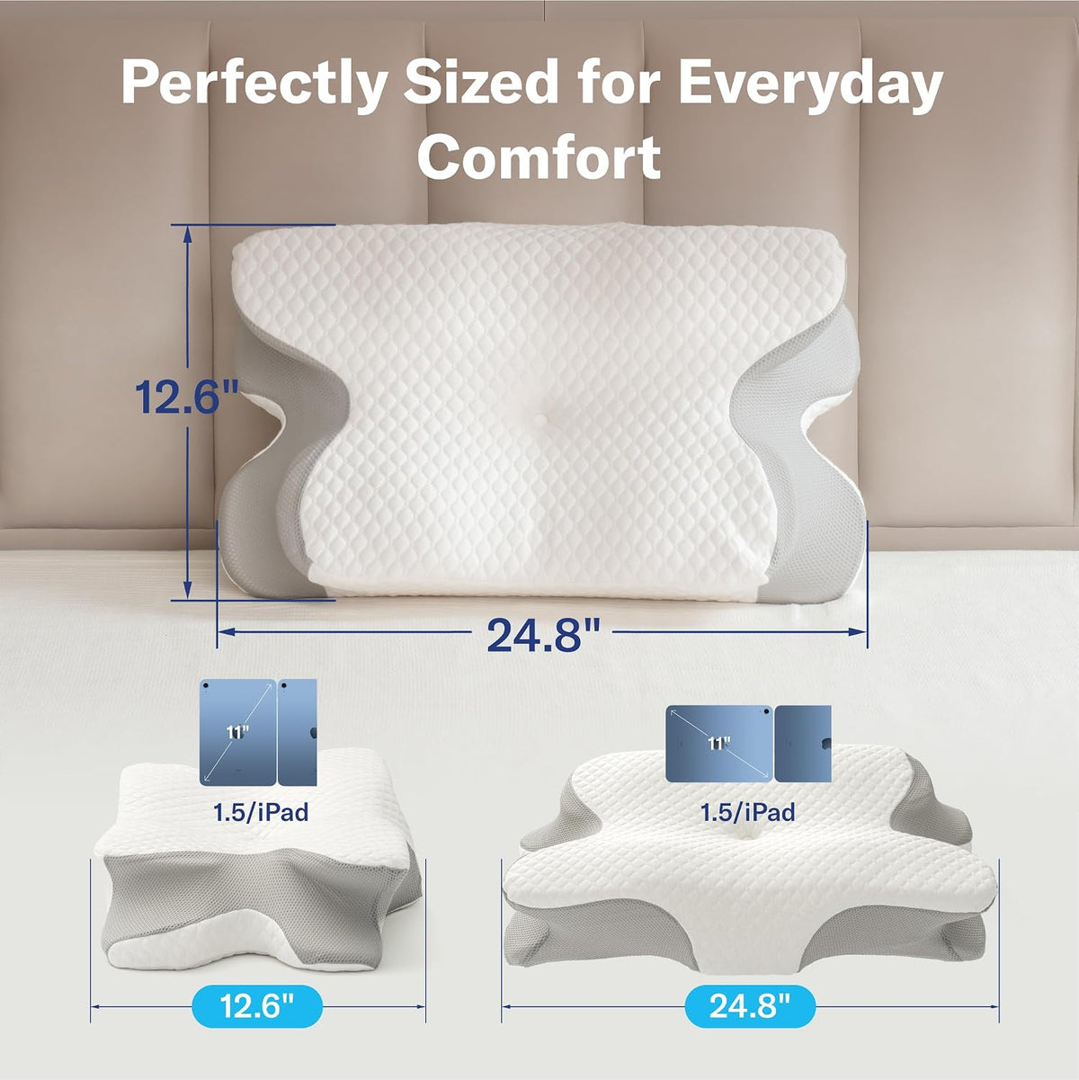 Cervical Pillow for Cozy Sleep, ALCEDO
