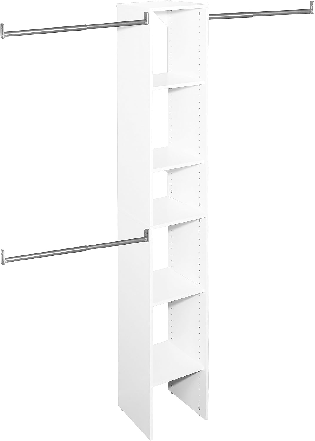 ClosetMaid 4867 SuiteSymphony 12" Starter Tower Kit, Pure White