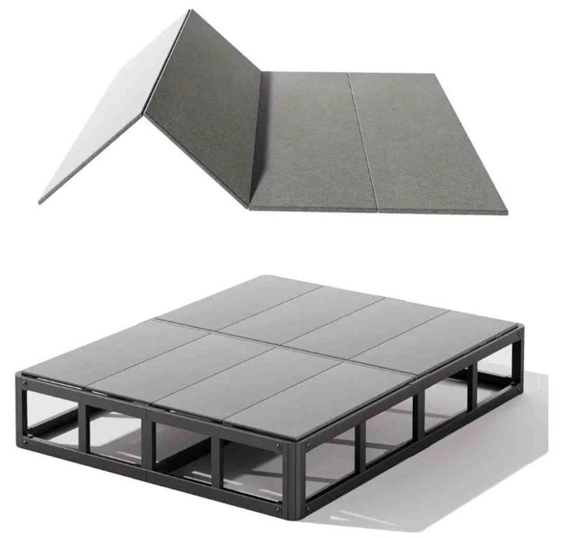 RLDVAY Bunkie Board Full, 54x75, Improve Comfort and Support 8mm (Thickness) GREY
