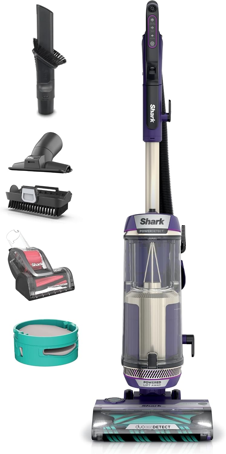 Shark POWERDETECT Upright Vacuum with DuoClean Technology, Purple
