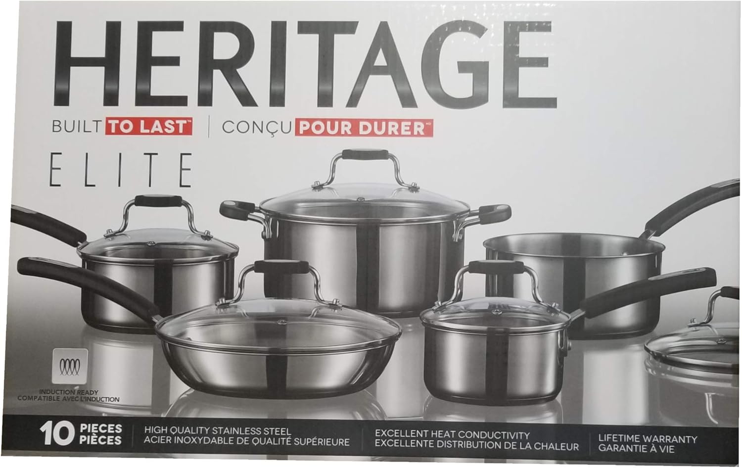 Heritage The Rock Elite Stainless Steel 10-pc