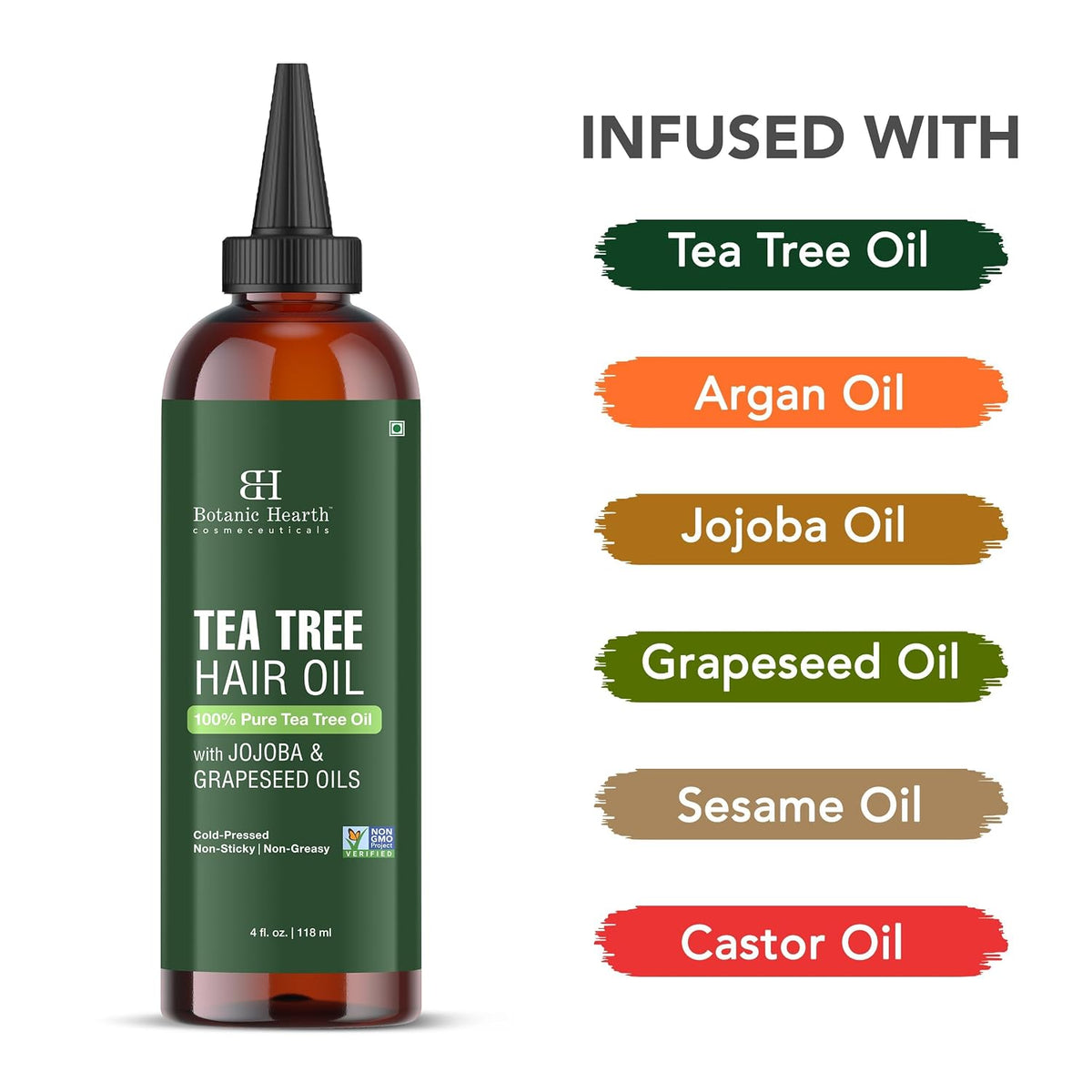 Botanic Hearth 100% Pure Tea Tree Hair Oil For Hair Growth