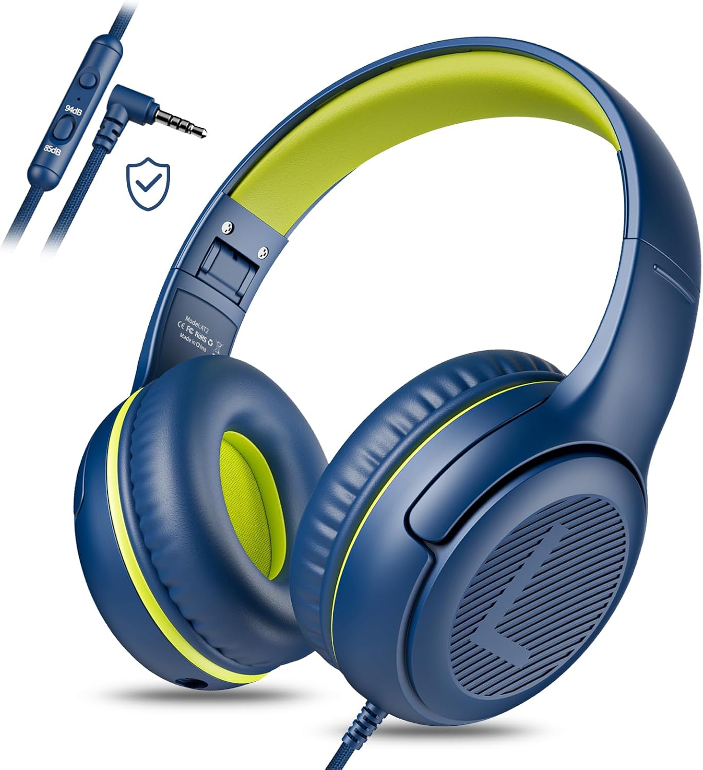 Kids Headphones with Cord - Comfortable and Durable Toddler Headphones for School Work, Ideal Gift for Kids, Sons, Daughters Sound and Safe Listening Experience