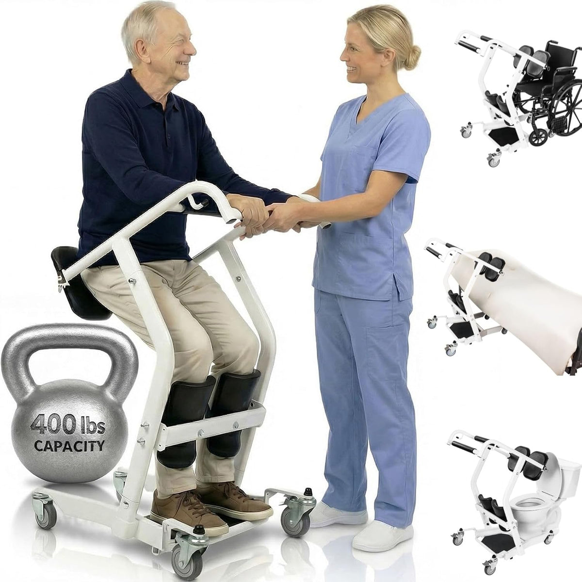 Vive Mobility Sit to Stand Patient Lift for Handicapped - Stand Assist Lift.