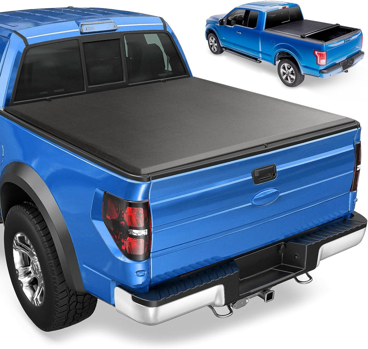 Soft Roll-up 6.5ft Truck Bed Tonneau Cover for Ford F-150 2015-2026 f150