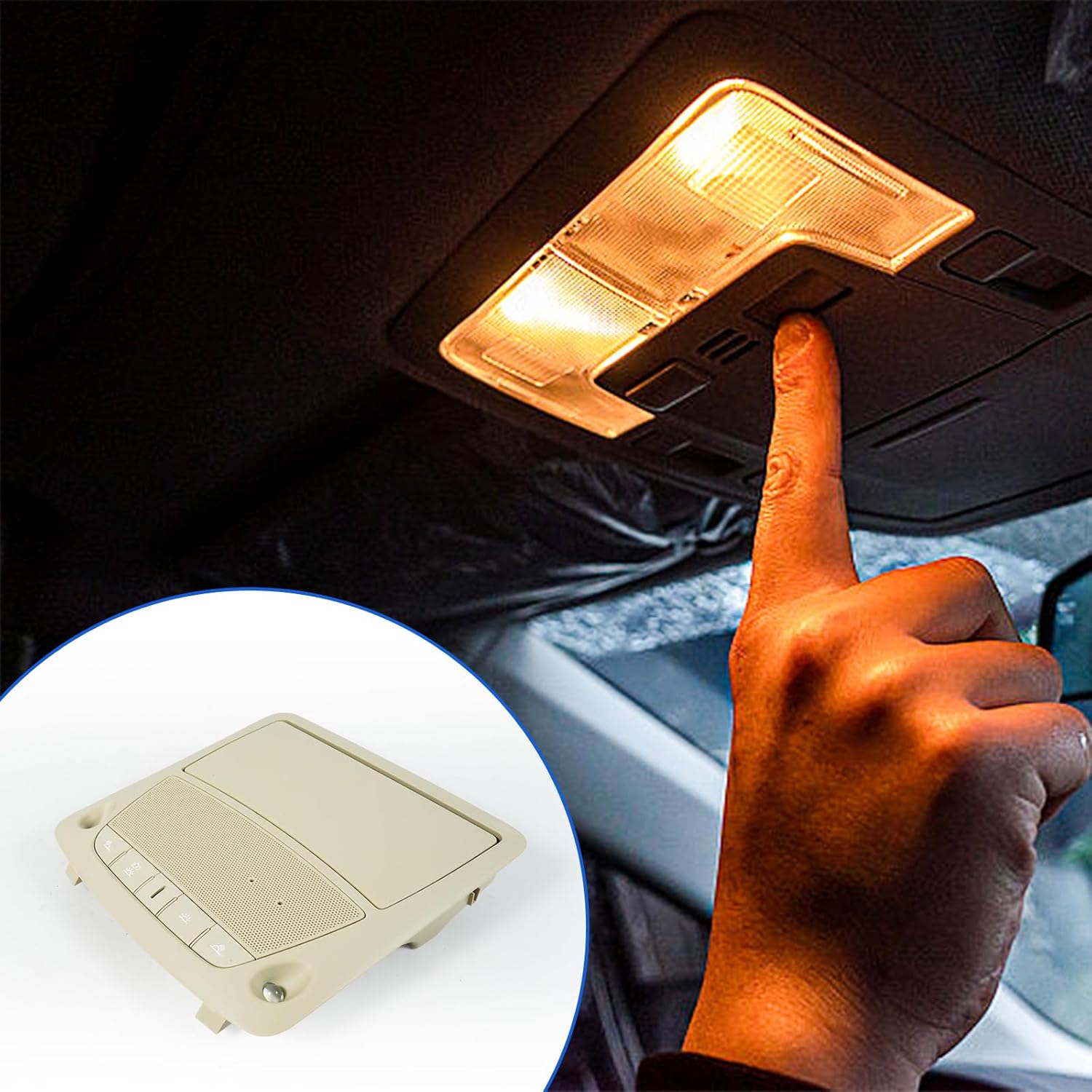 Overhead Map Reading Light Lamp