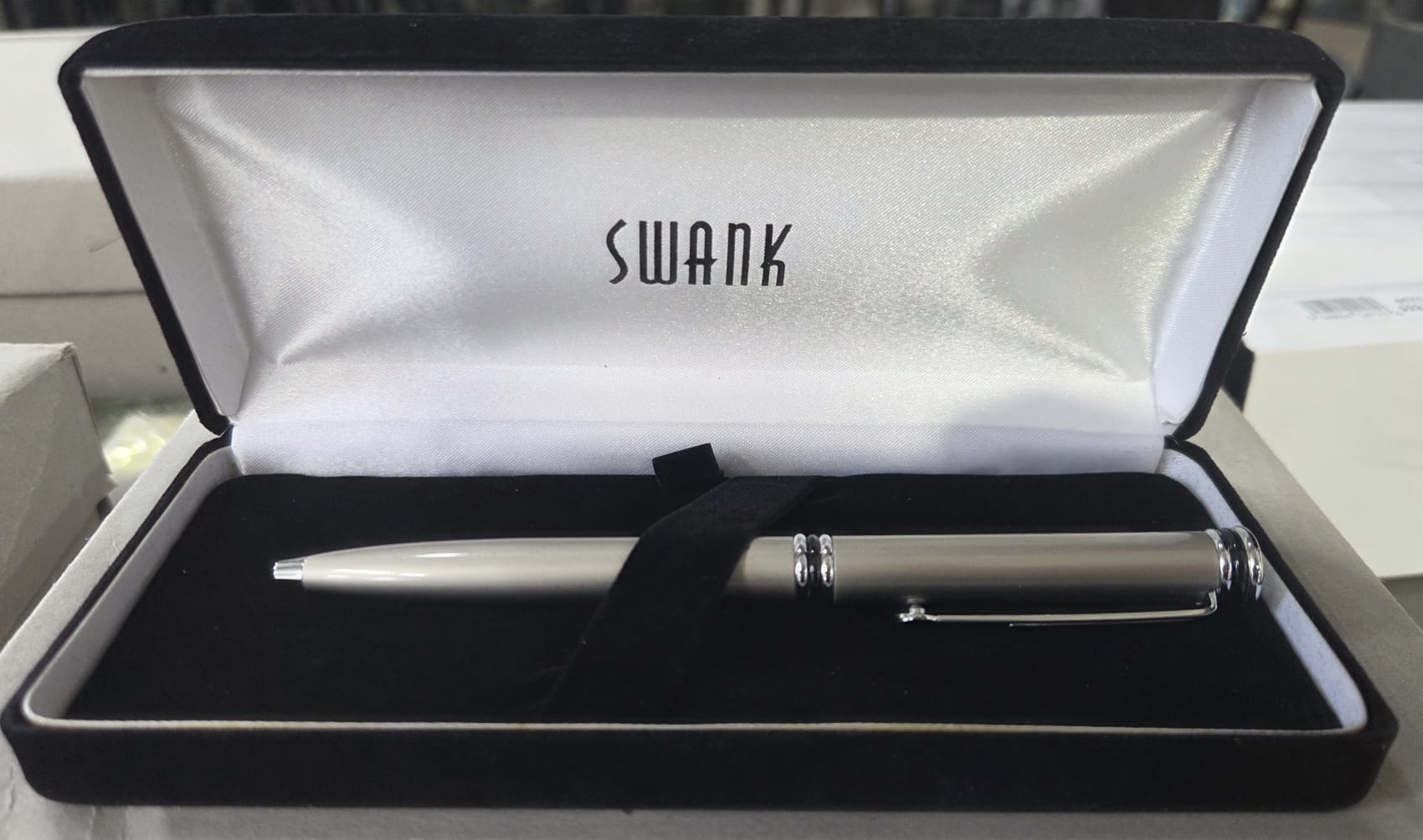 SWANK 4189 Classic Finely Crafted Ballpoint Pen SILVER-PLATED METAL