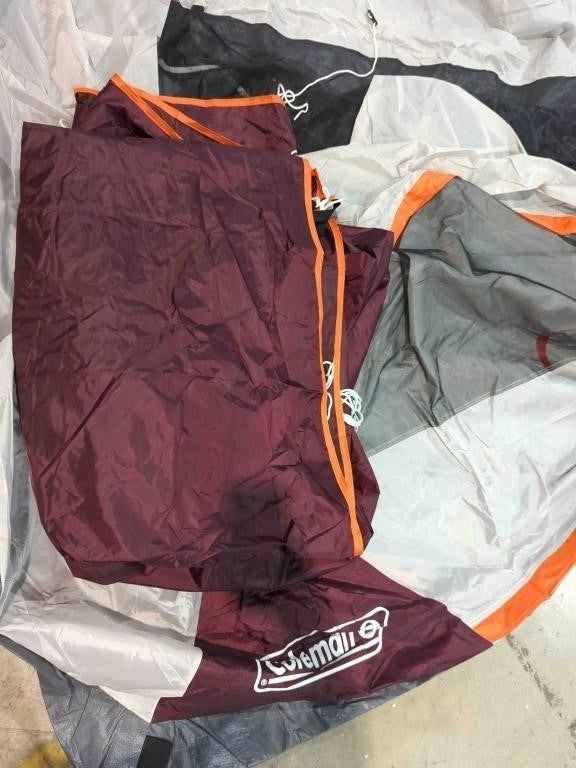 Coleman Skydome tent for 4 people - Grey/Burgundy
