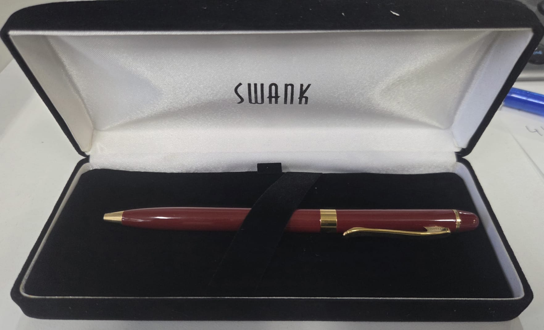 SWANK 4187 Classic Finely Crafted Ballpoint Pen Burgundy color
