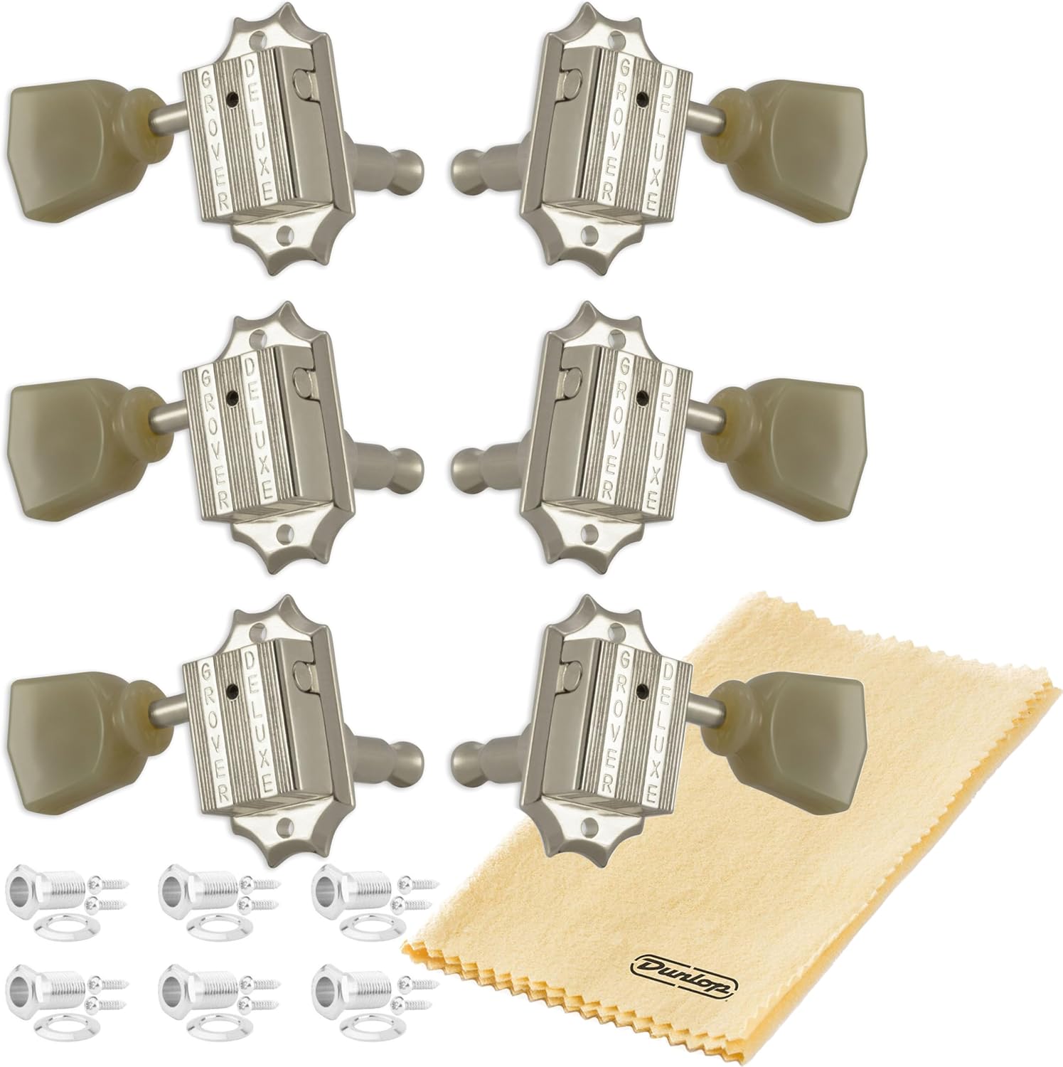 Tonebird Grover 135N Deluxe Vintage Guitar, Set 3+3 14:1 Ratio "Green Key"