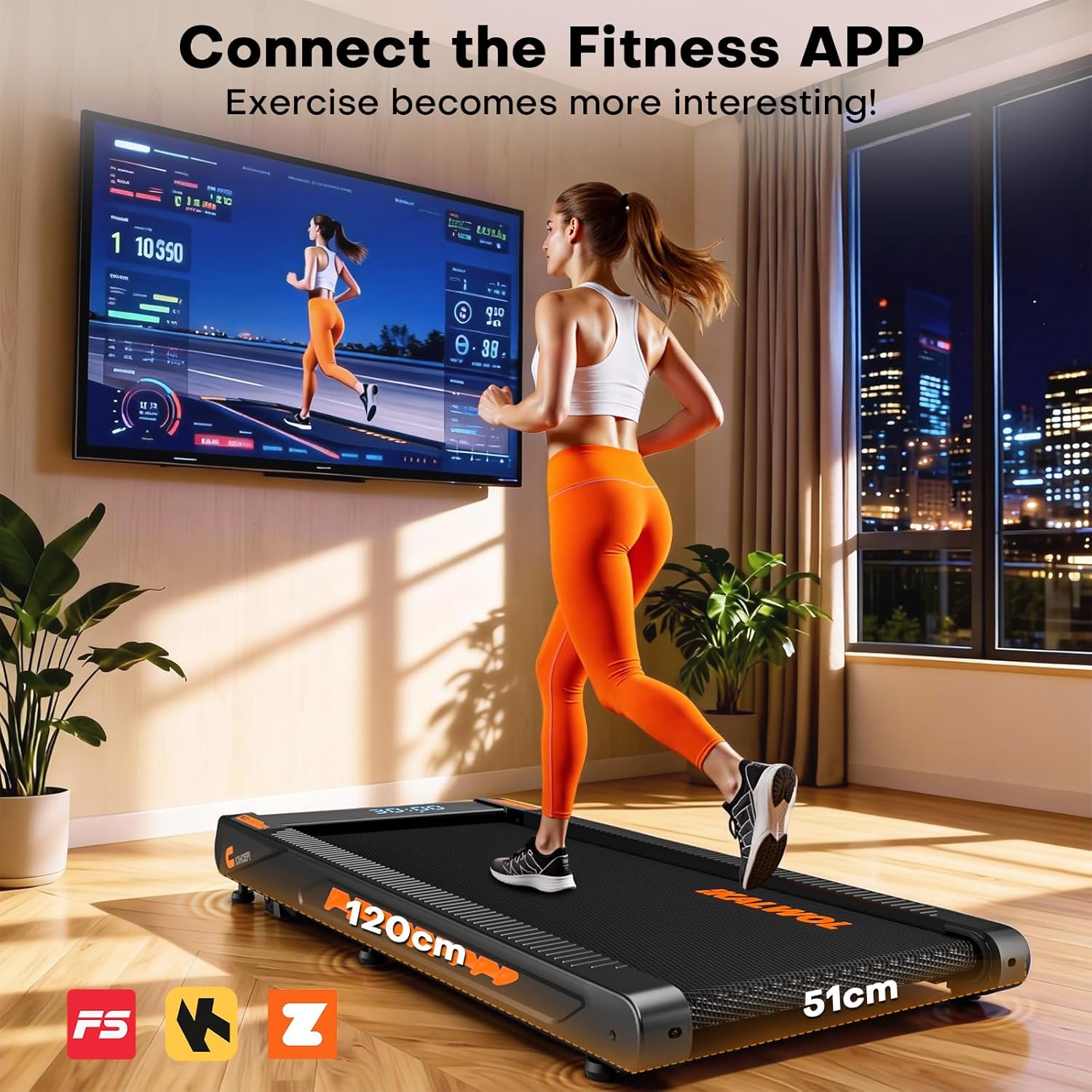 Walking Pad Treadmill with Speaker, 4-in-1 6.2MPH
