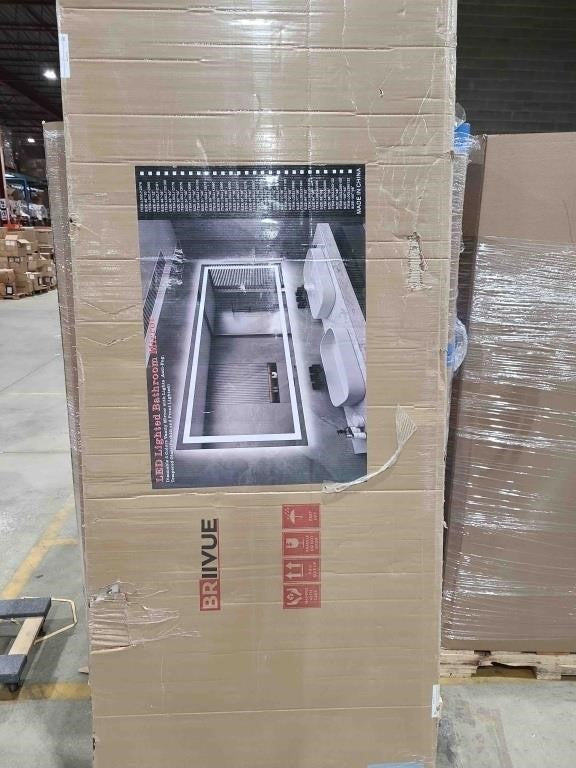 Briivue 96x36 Inch LED Bathroom Mirror with Lights,