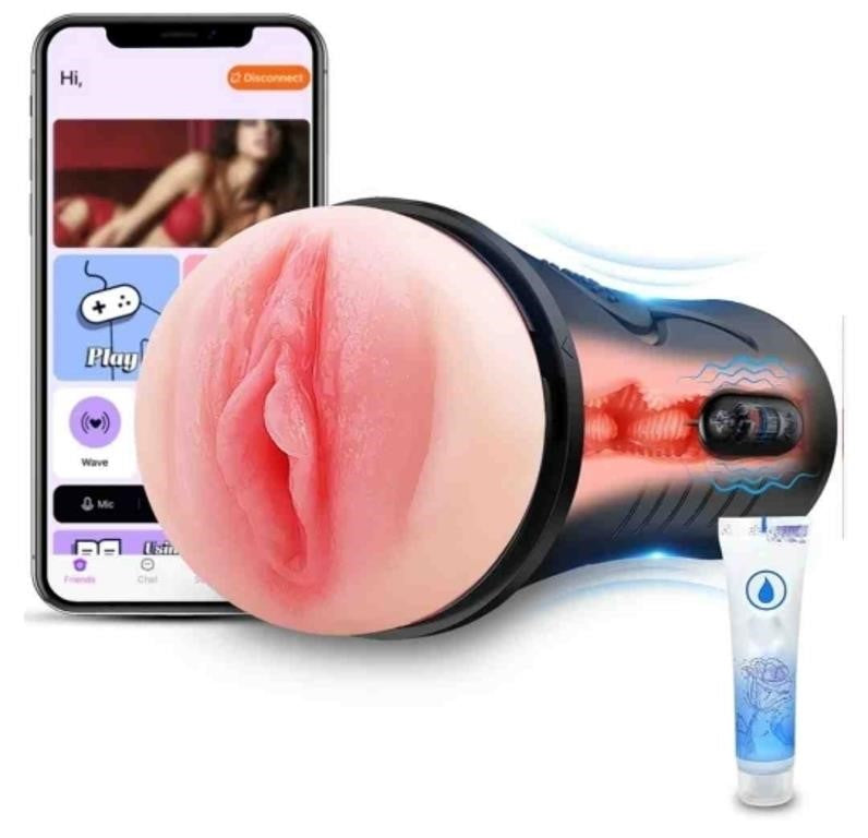 Rewuwa Vibrating Male Masturbator Squeezable