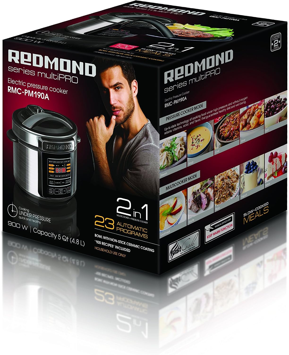 REDMOND Pressure Multi Cooker RMC-PM190A 120v