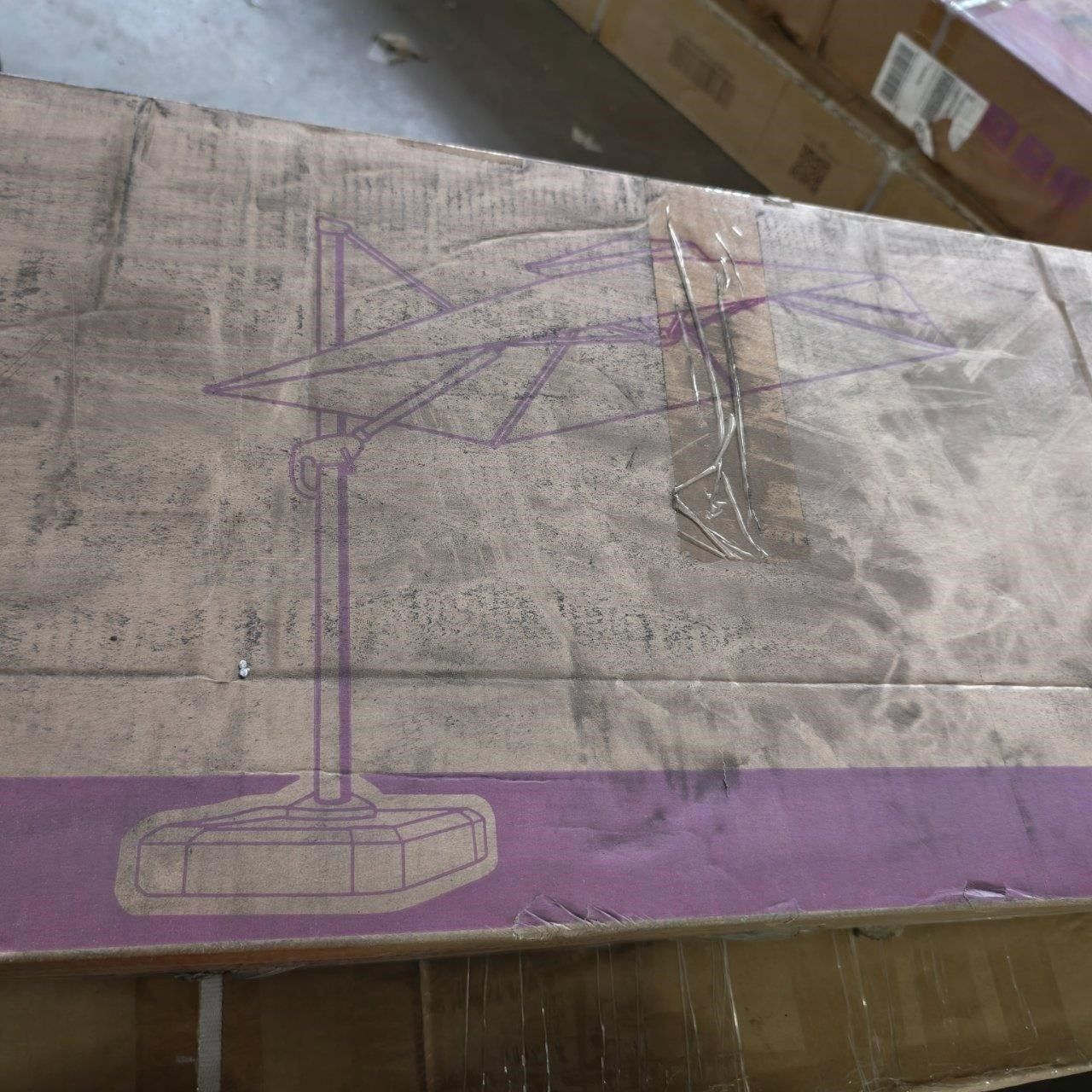 PURPLE LEAF 9' X 12' Umbrella EN44104