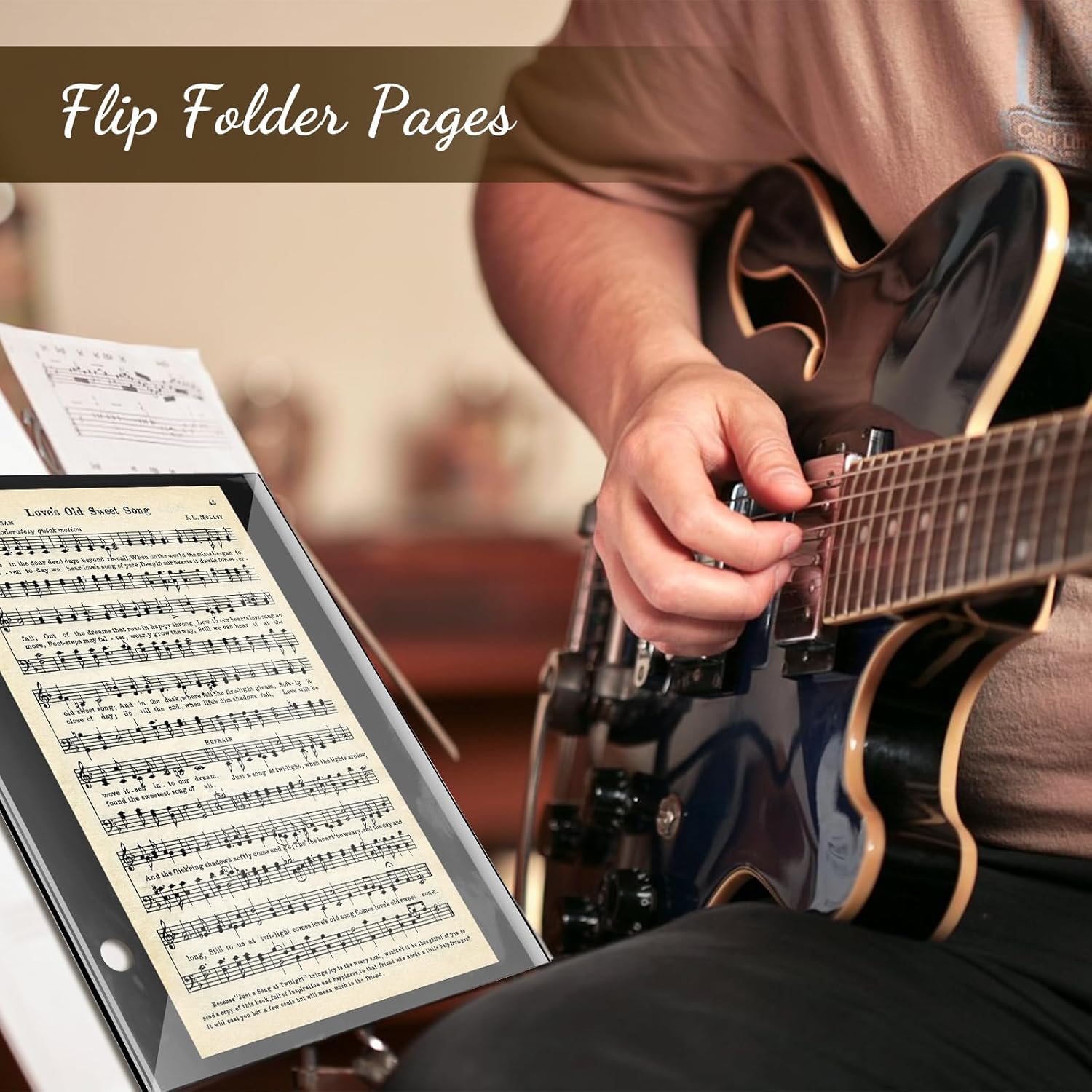 24 Pieces Black Flip Folio Marching Band Music