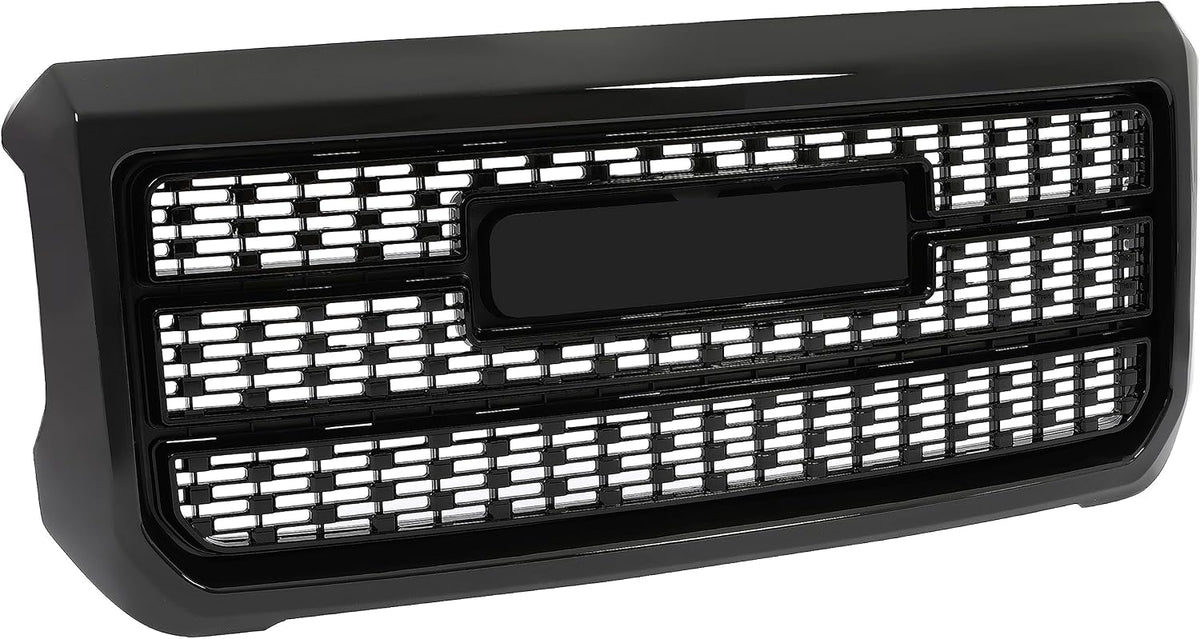 KUAFU Front Bumper Grille Compatible with 2015-2019 Sierra 2500HD 3500HD