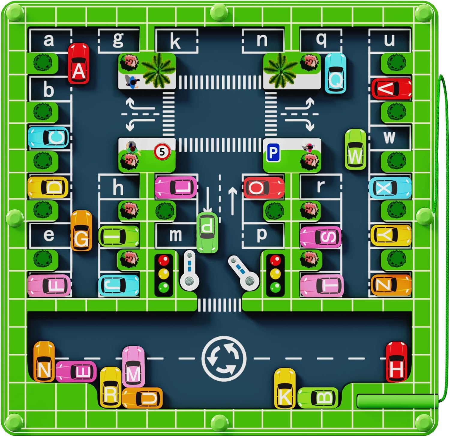 Magnetic Alphabet Maze - Montessori Toys for 3 4 5 Year Old