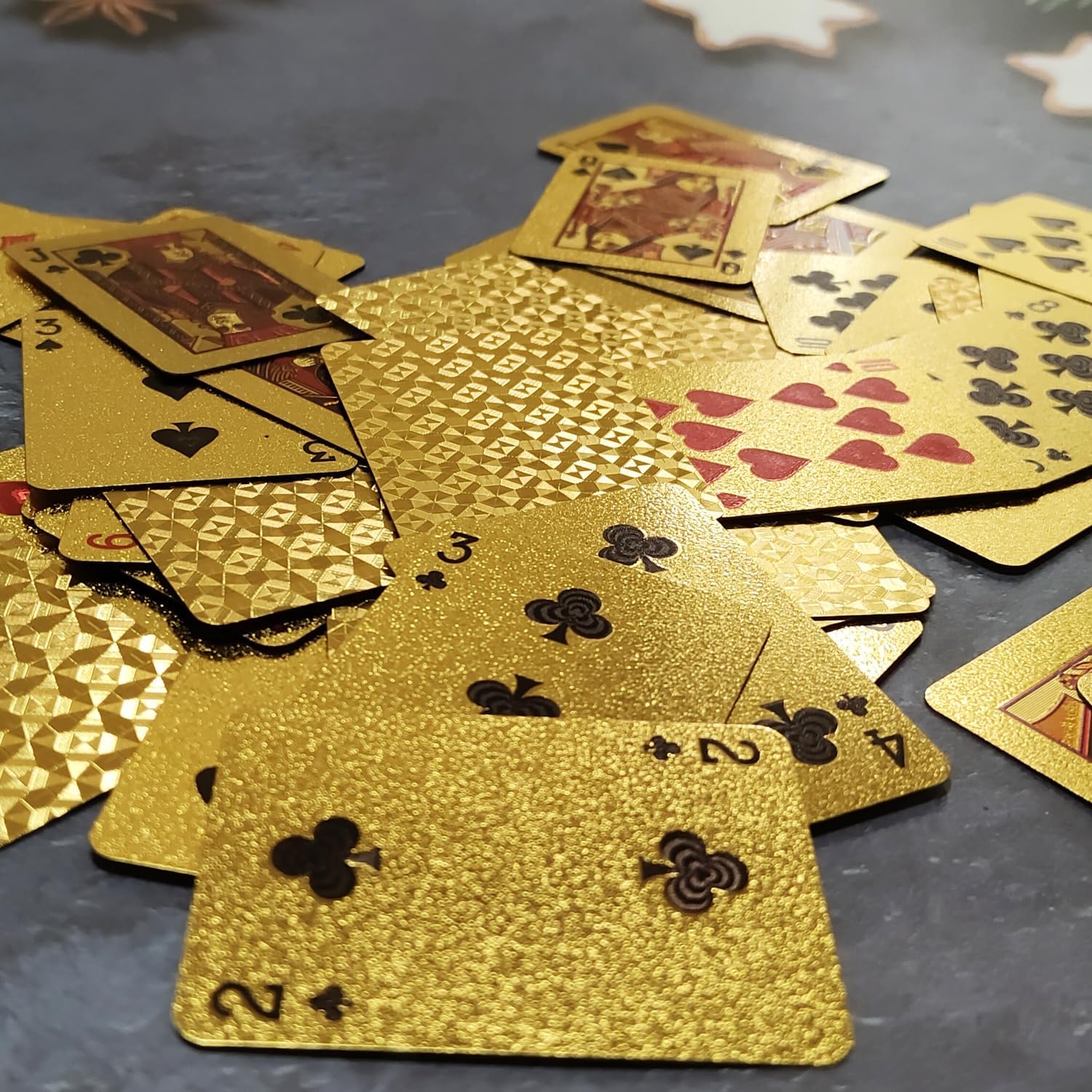 24k  Playing Cards Cool Gold plated
