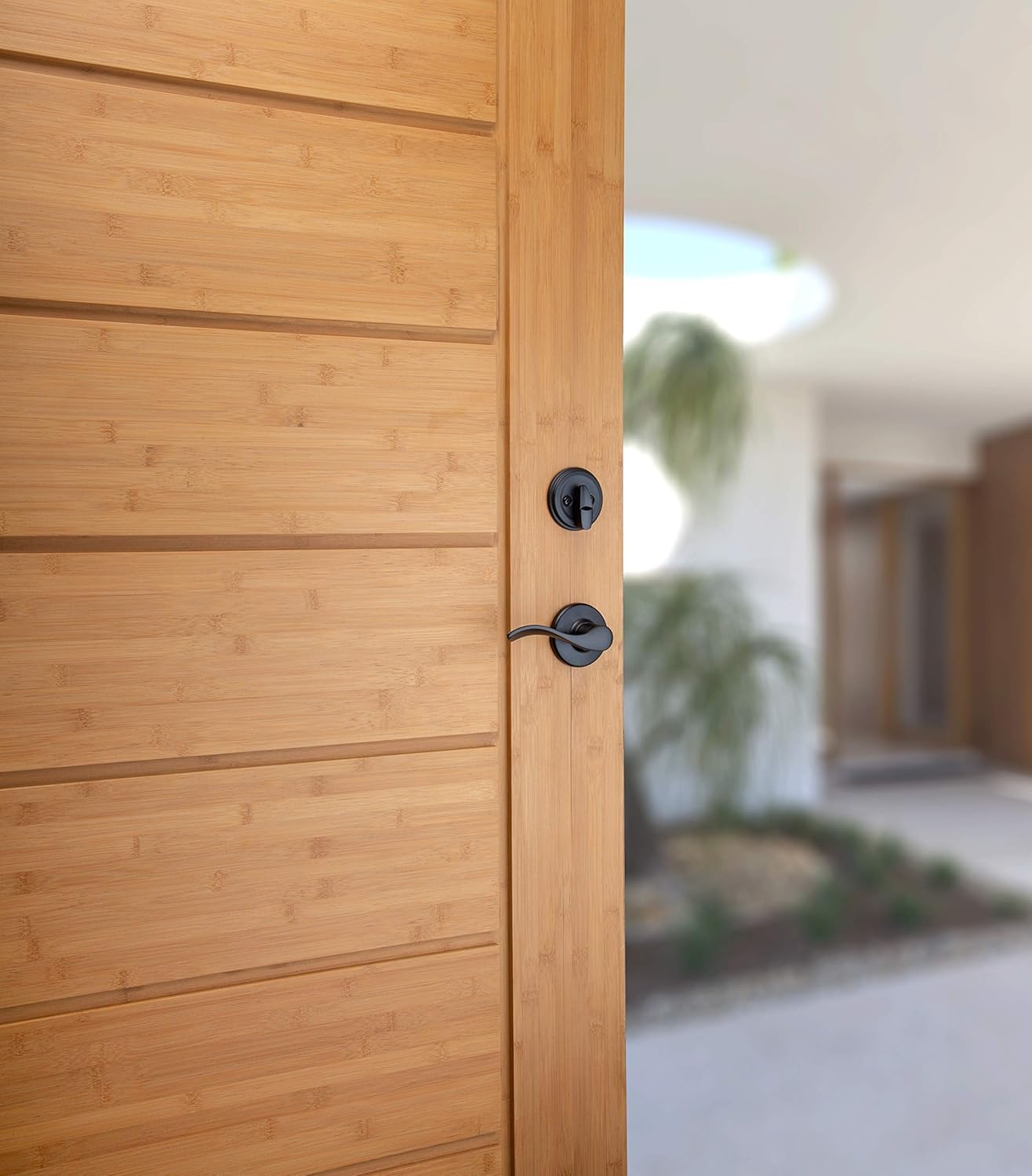 Weiser Matte Black Front Door Lock and Brentwood Deadbolt Lock