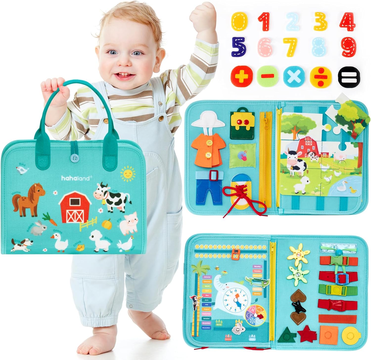 hahaland Toddler Busy Boards, Montess