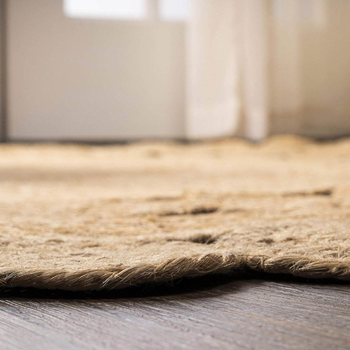 Circle Natural 7' Round Indoor Area Rug, (RNF104A-7R)