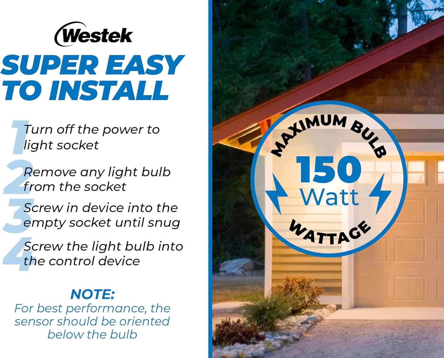 Westek Outdoor Motion Sensor Light Adapter