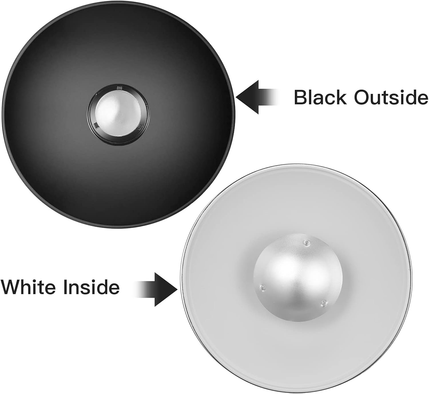 Soonpho 12inch/30cm Standard Reflector Beauty Dish,  VC-400HS VE-300 Godox AD200 AD180 AD360 (White)