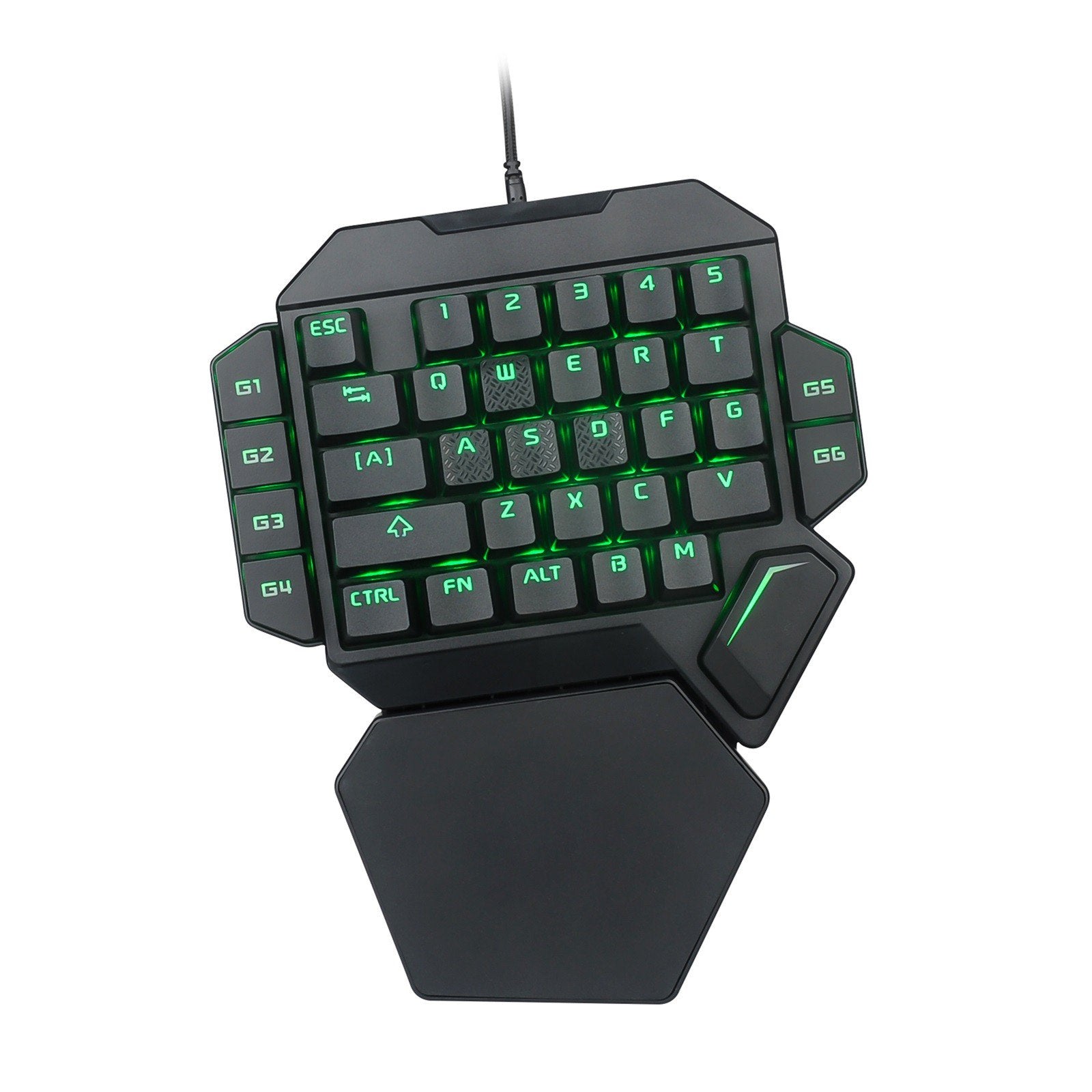 WIFKLSIIPG K50 One-Handed Mechanical Wired Gaming Keyboard RGB Backlit Portable 35 Keys