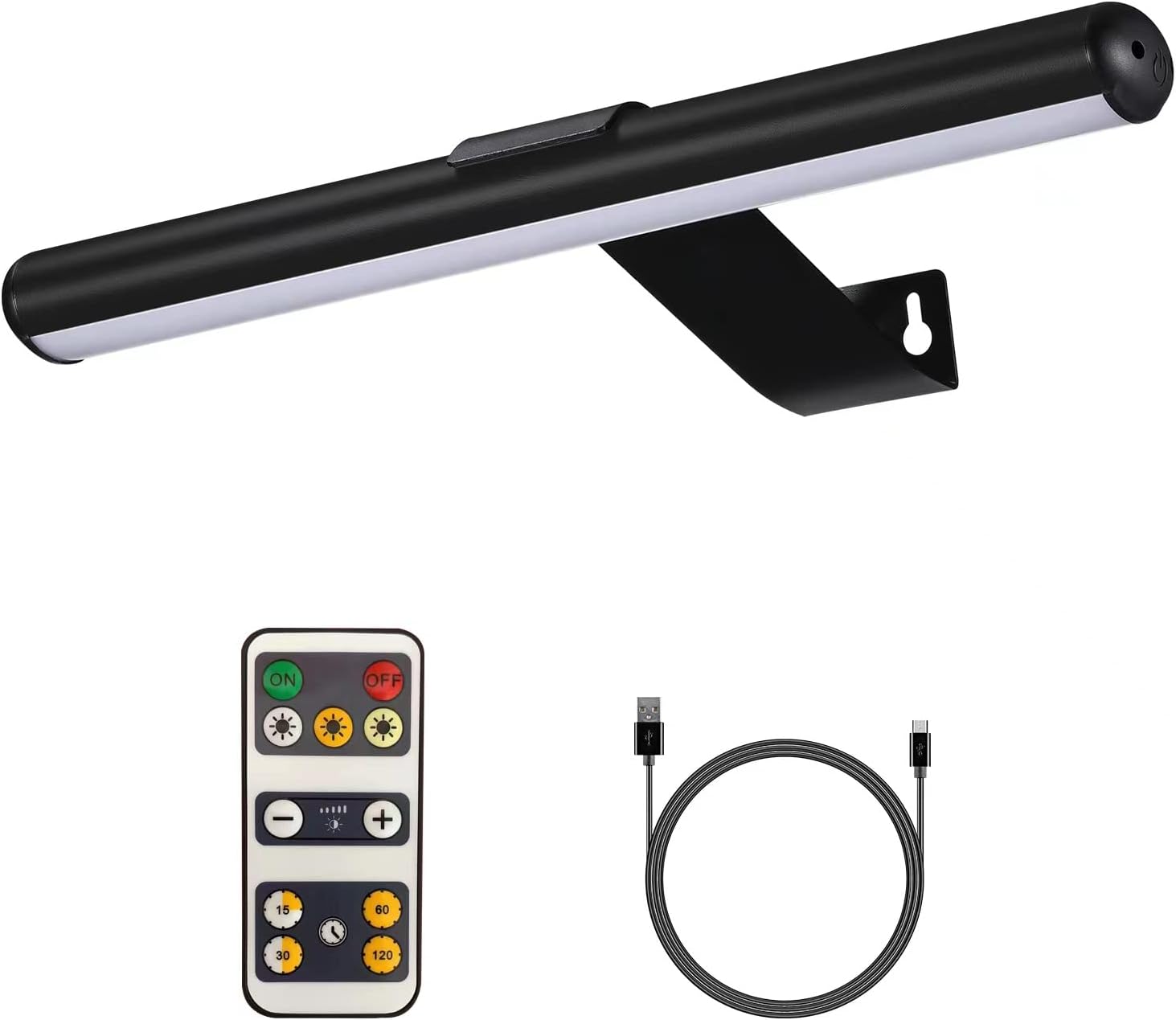 Wireless Picture Light Battery Operated,Rechargeable Painting Light with Remote Control 300LM