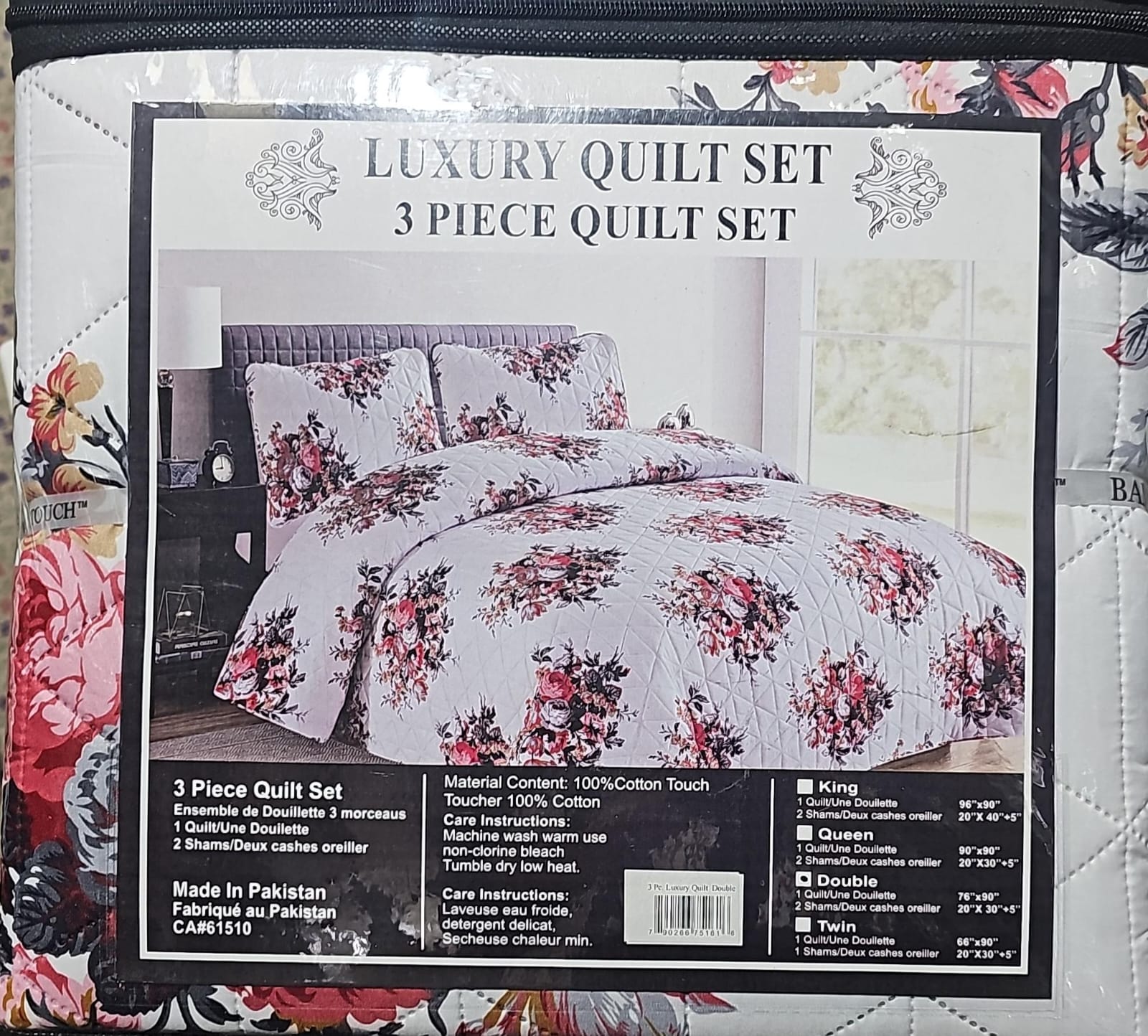 Luxury BEDSPREAD Quilt set-3Pcs set