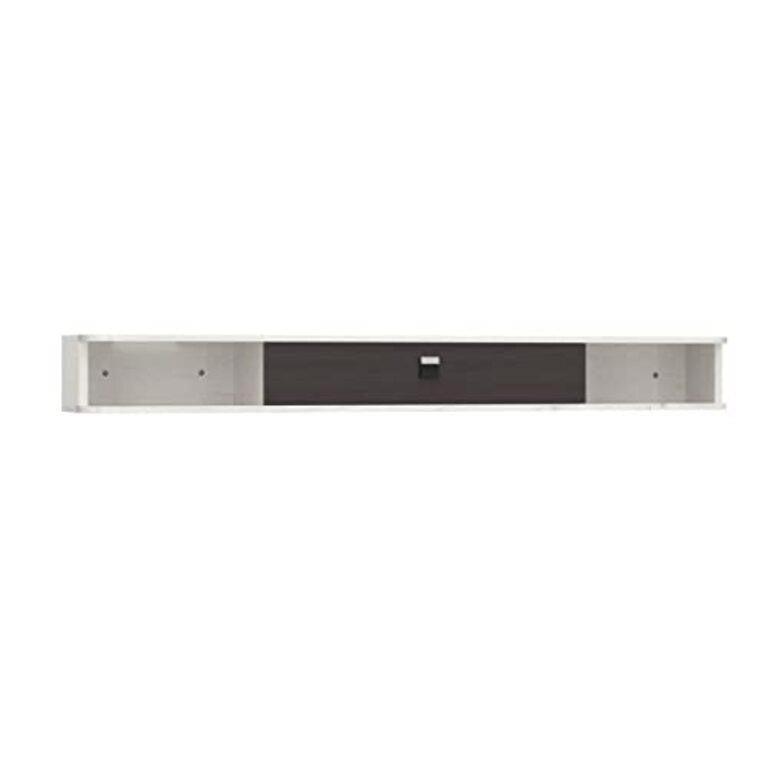 Pmnianhua Floating TV Console, 55'' Wall-Mounted, Grey/White