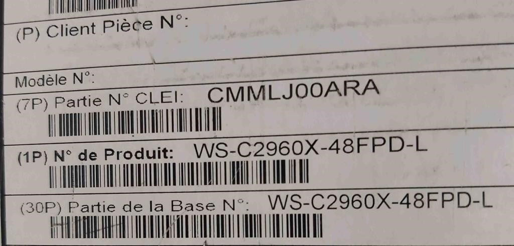 Cisco Catalyst 2960X-48FPD-L Network Swit