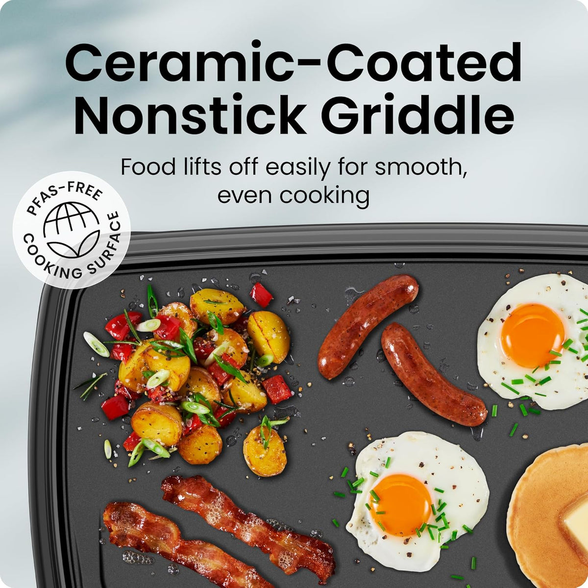 Chefman XL Electric Griddle with Removable Temperature Control. 25 x 51 CM