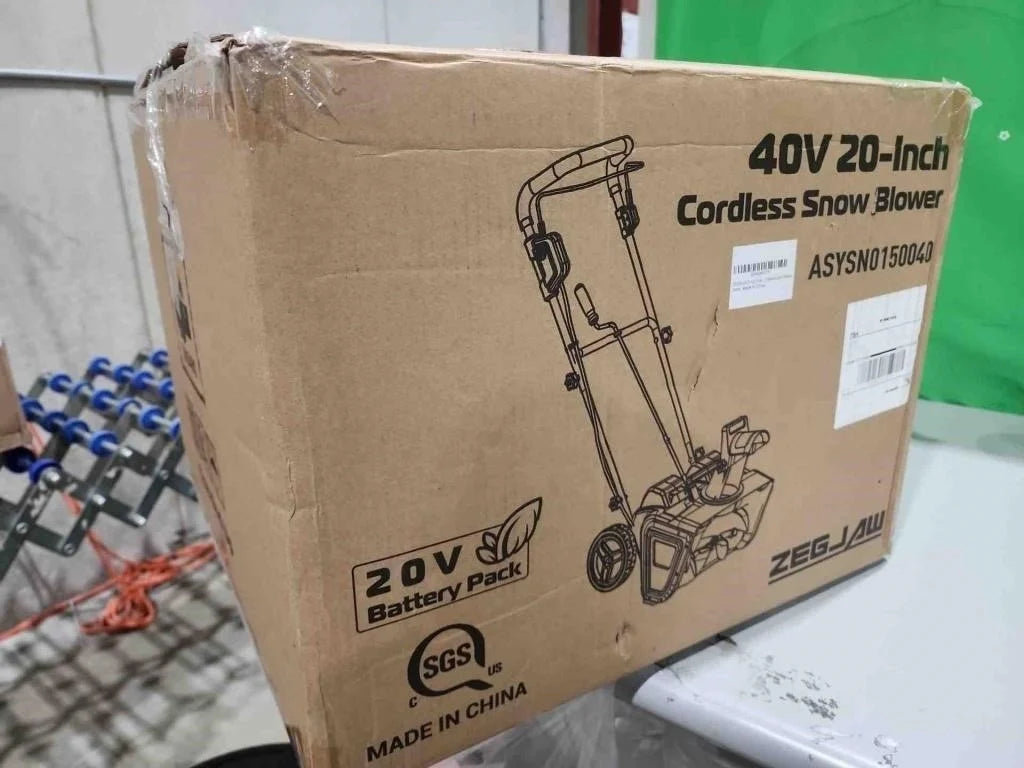 Zegjaw 40V 20-Inch Snow Blower Cordless