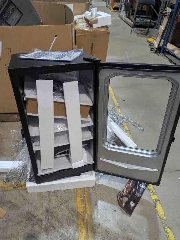 30-inch Digital Electric Vertical BBQ Smoker with Leg Kit. Black, Model MB20070421