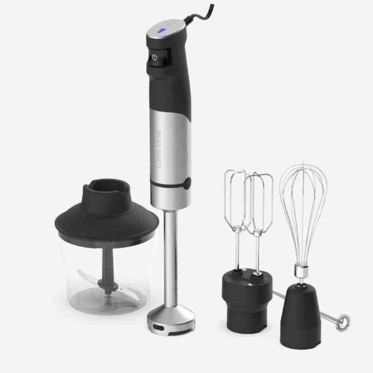 Curtis Stone 5 piece Immersion Blender Set, Black, 500 Watts,