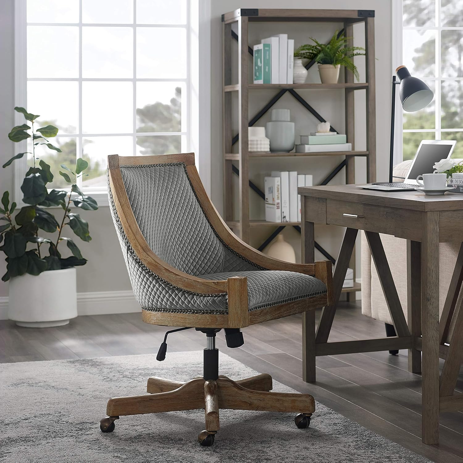OFFICE CHAIR Linon Home Décor, Gray Wash