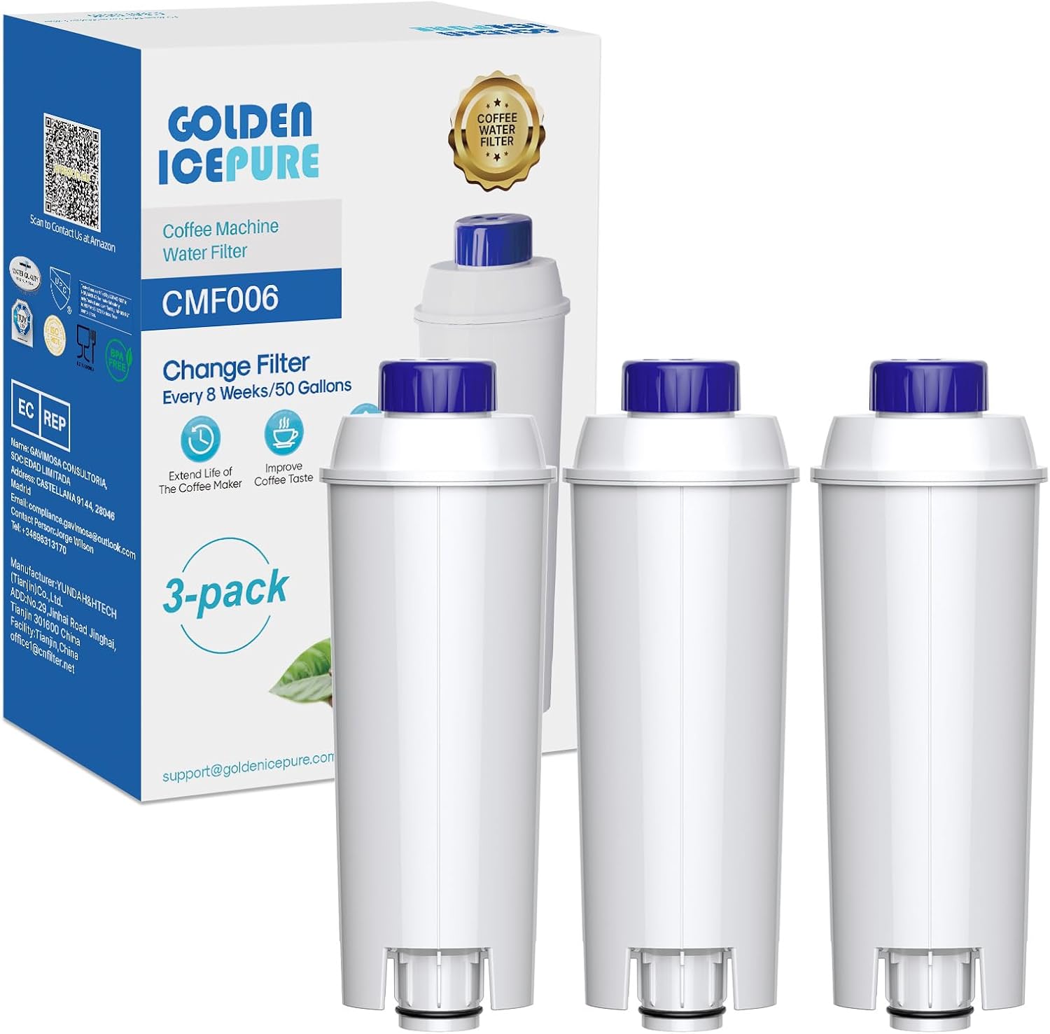GOLDEN ICEPURE Coffee Machines Water Filter