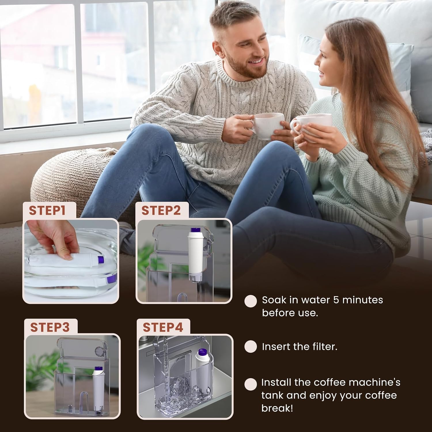GOLDEN ICEPURE Coffee Machines Water Filter