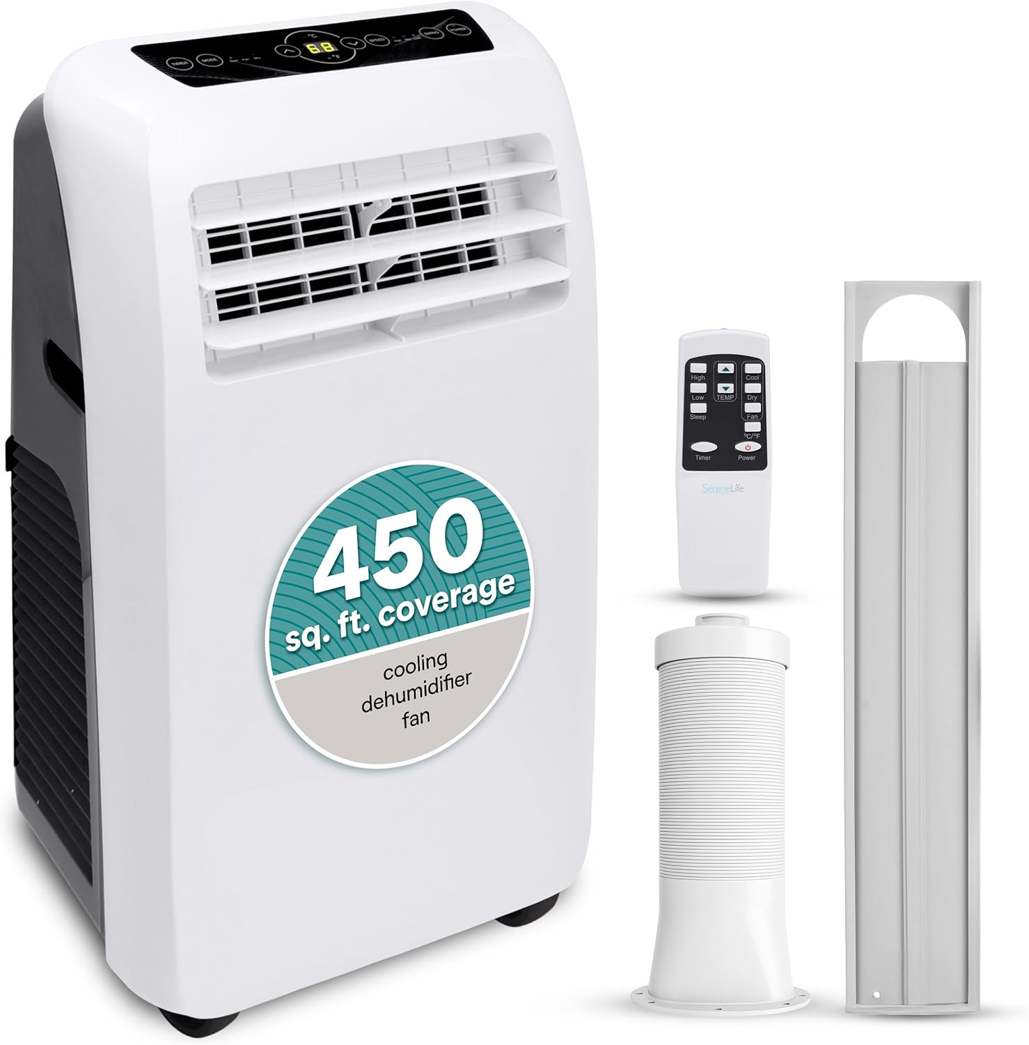 Serene Life Portable Electric Air Conditioner Unit-900W 10,000 BTU