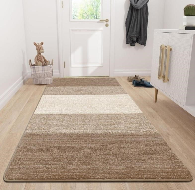 Grandaily Indoor Doormat, 35" x 59" Non-Slip Mud Trapper Absorbent Front Door Mat