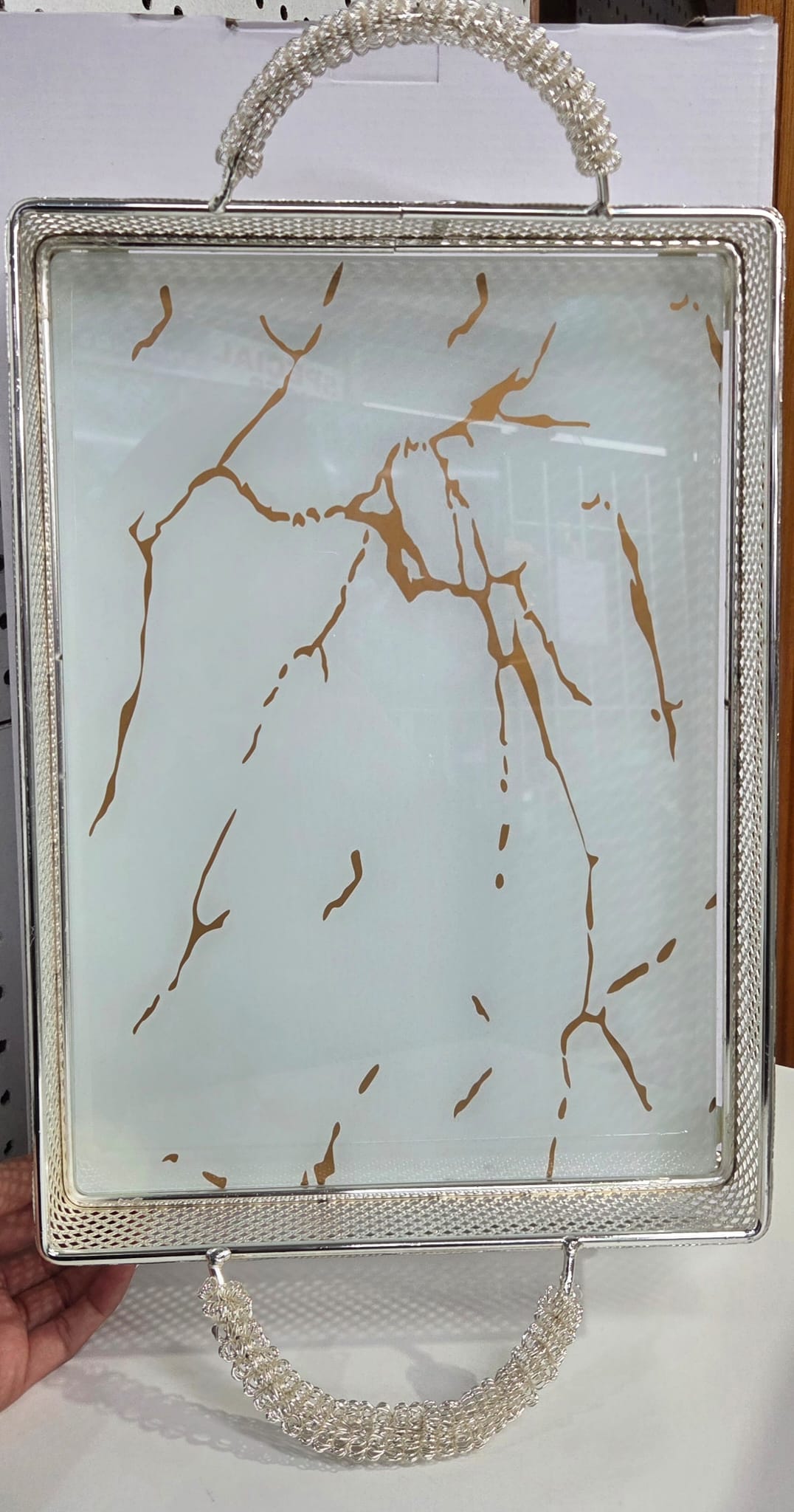 TRAY MARBLE GOLD MARBLE