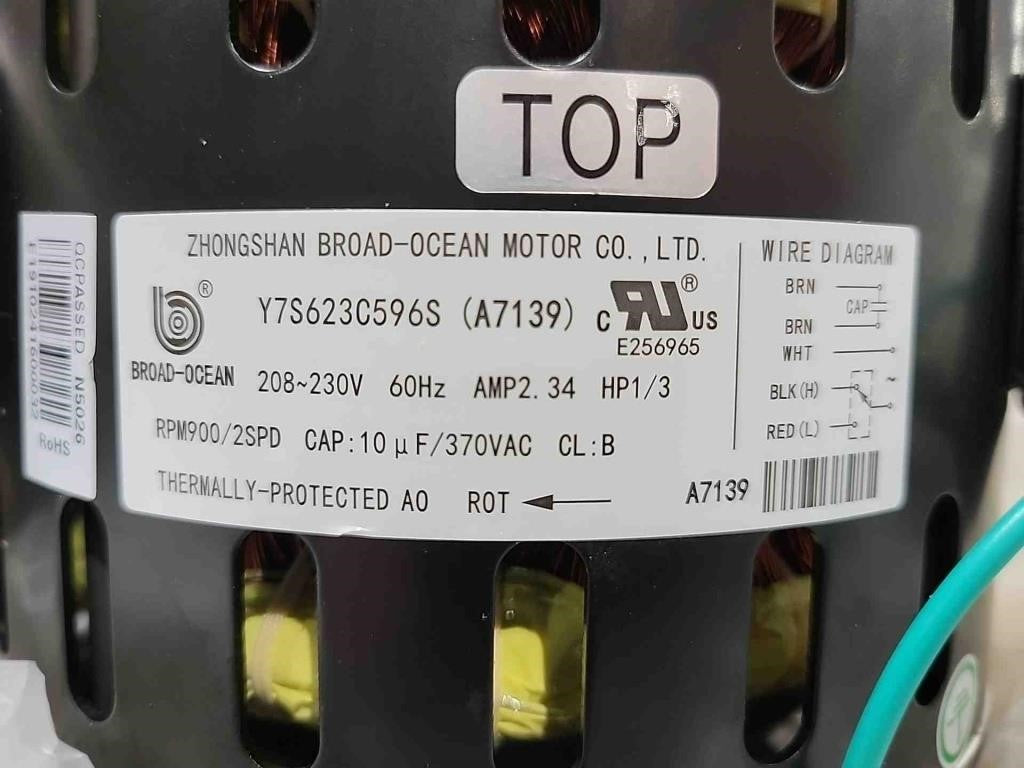 A7139, Nordyne OEM HVAC Motor, 1/3HP, 621939