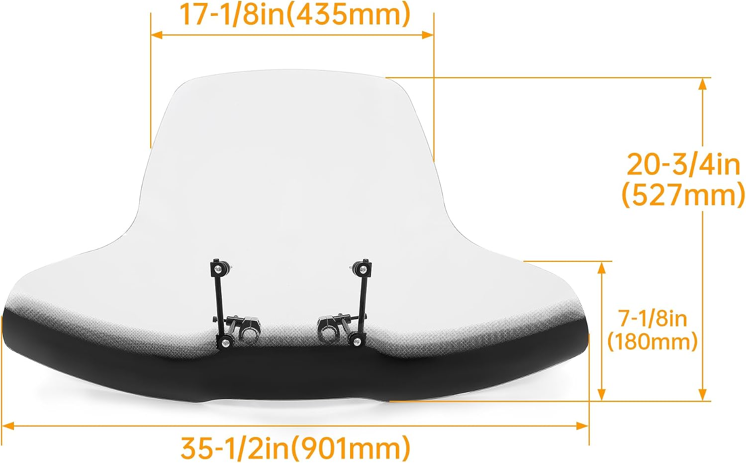 KUAFU ATV Windshields & Windscreens Universal Compatible