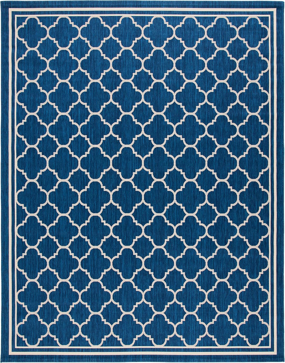 SAFAVIEH Courtyard Collection Area Rug - 8' x 10', Navy & Beige