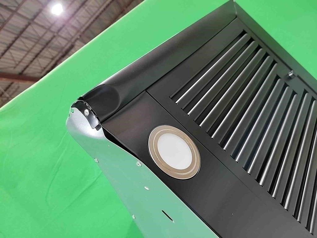 FIREGAS Black Range Hood 30 inch, 450 CFM Wall Mount Range Hood