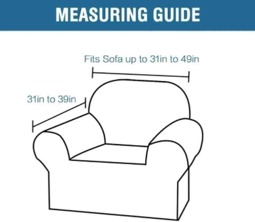 Thick Velvet Stretch Sofa Covers, (Armchair 1 Seater, Burnt Brick), 31 inch -49 inch |